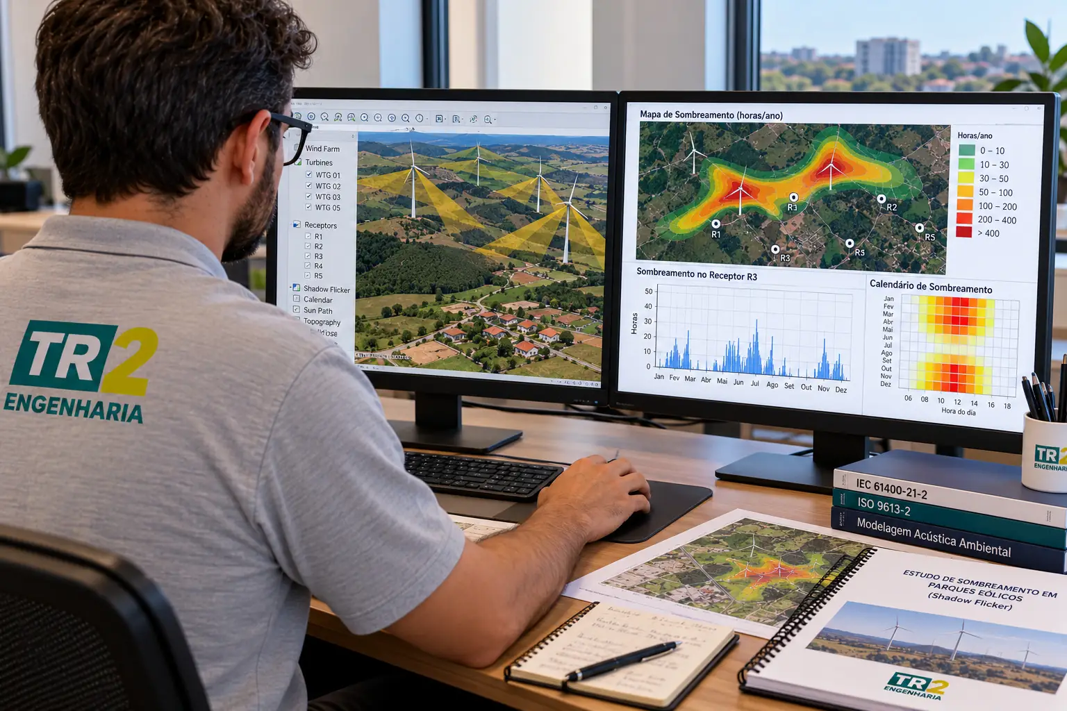 Estudo de Sombreamento em Parques Eólicos (Shadow Flicker)